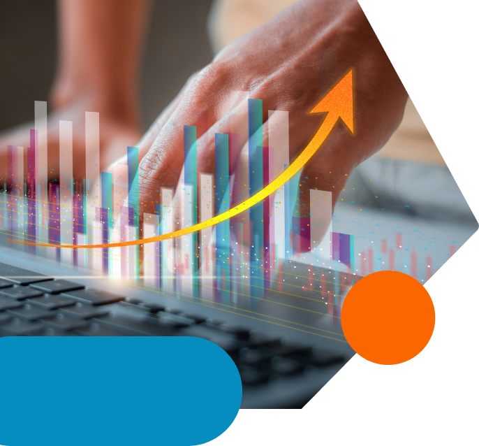 tecnologia integrada optimizando resultados, representación 3d